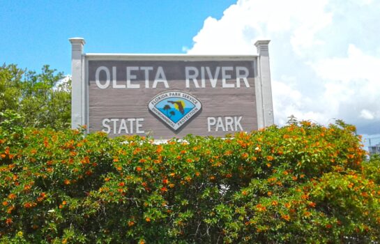 Entrance of Oleta River State Park